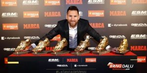 Messi có bao nhiêu chiếc giày vàng châu u và câu trả lời là 6